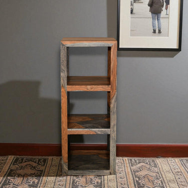 Malabar Sheesham Wood 3 Hole Shelving Bookcase - view 4