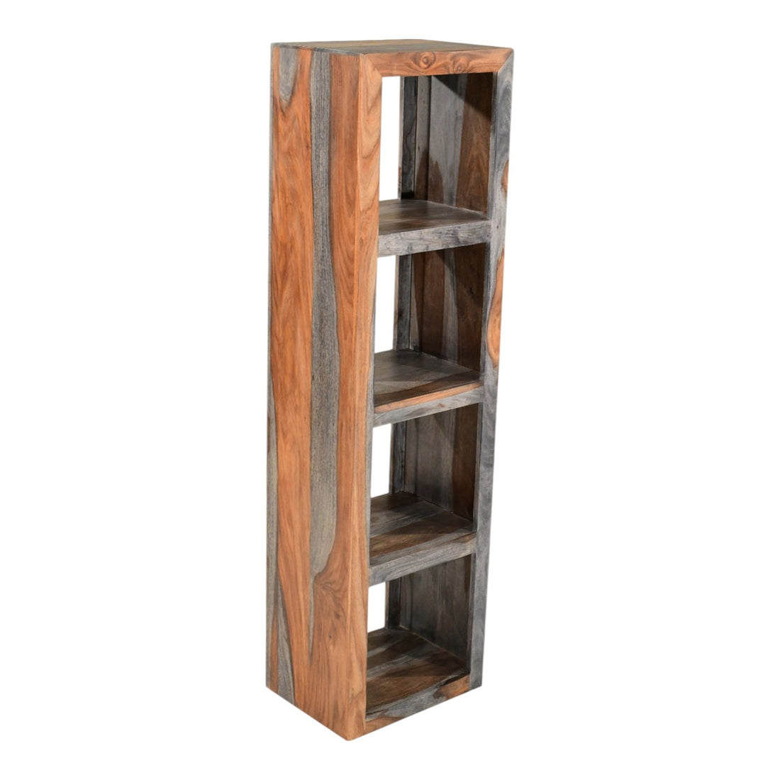 Malabar Sheesham Wood 4 Hole Shelving Bookcase