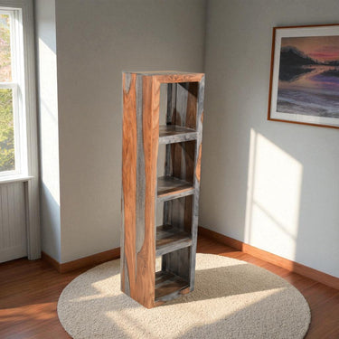 Malabar Sheesham Wood 4 Hole Shelving Bookcase - view 3