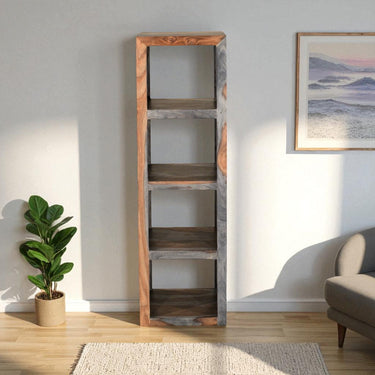 Malabar Sheesham Wood 4 Hole Shelving Bookcase - view 4