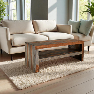 Malabar Sheesham Wood Coffee Table / TV Unit - view 3