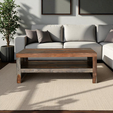 Malabar Sheesham Wood Coffee Table / TV Unit - view 4