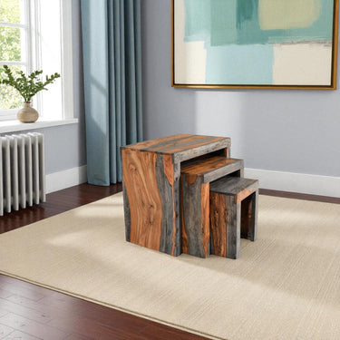Malabar Sheesham Wood Nest of Tables - view 3