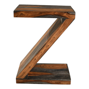 Malabar Sheesham Wood Z Shelving Unit - view 2