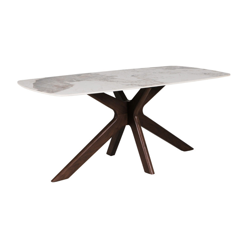 Marcello 180cm Sintered Stone Dining Table - Walnut