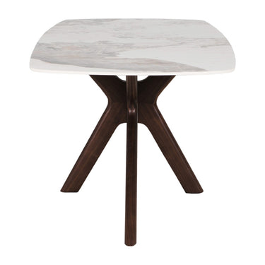 Marcello 180cm Sintered Stone Dining Table - Walnut – side view