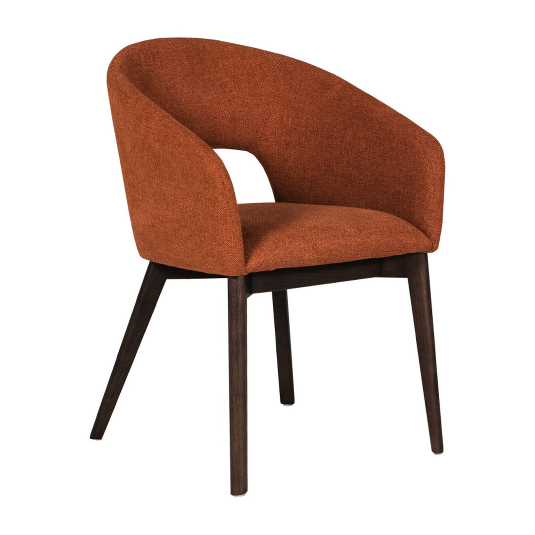 Marcello Dining Chair - Rust – angled view