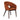 Marcello Dining Chair - Rust – angled view