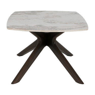 Marcello Sintered Stone Coffee Table - Walnut – side view