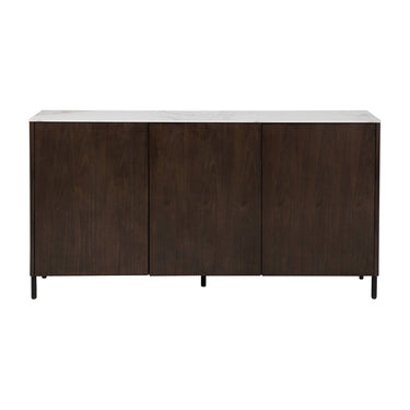 Marcello Sintered Stone Sideboard - Walnut – front view
