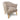 Maren Flax Effect Armchair - Natural – angled view