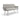 Monza Fabric Dining Bench - Grey – angled view