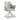 Monza Fabric Swivel Dining Chair - Grey – studio view 1