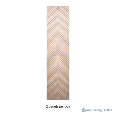 Neutral Collection - Acoustic Wall Panels - Oak on Grey Felt - Chevron - 240cm x 30cm (2 Pack) – image 4