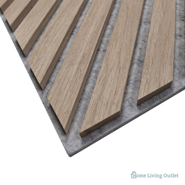 Neutral Collection - Acoustic Wall Panels - Oak on Grey Felt - Square/Diagonal - 60cm x 60cm (6 Pack) – image 3