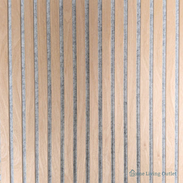 Neutral Collection - Acoustic Wall Panels - Oak on Grey Felt - Square/Straight - 60cm x 60cm (6 Pack) – image 2