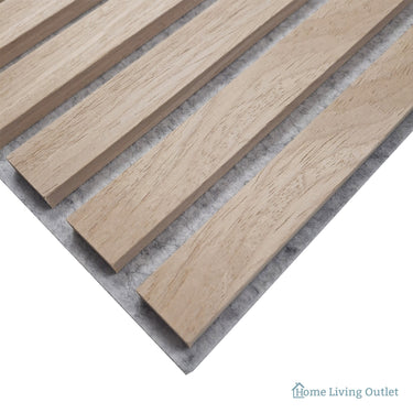 Neutral Collection - Acoustic Wall Panels - Oak on Grey Felt - Square/Straight - 60cm x 60cm (6 Pack) – image 3