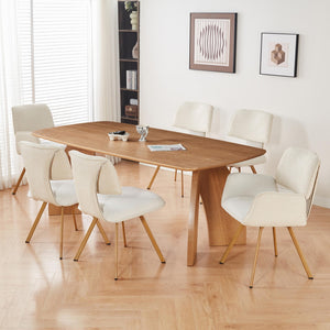 Table & 4 Paloma Natural Chairs & 2 Paloma Carver Chairs