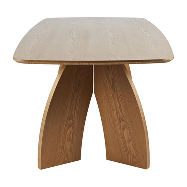 Newbury 2m Natural Ash Dining Table – studio view 3