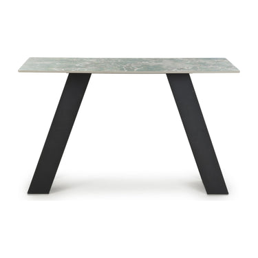 Oriel Green Console Table – studio view 3