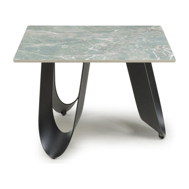 Oriel Green End Table – studio view 3