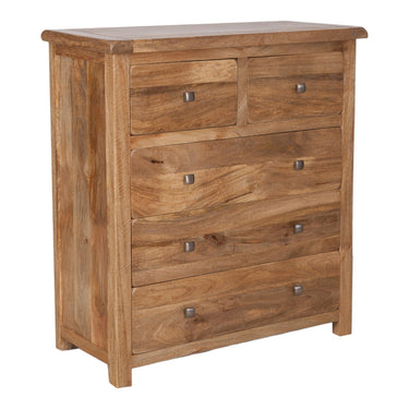 Orwell Mango Wood 2 Over 3 Chest of Drawers - view 2