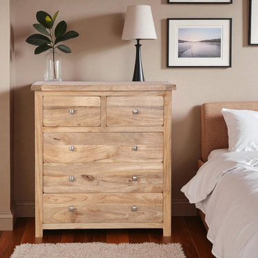 Orwell Mango Wood 2 Over 3 Chest of Drawers - view 3
