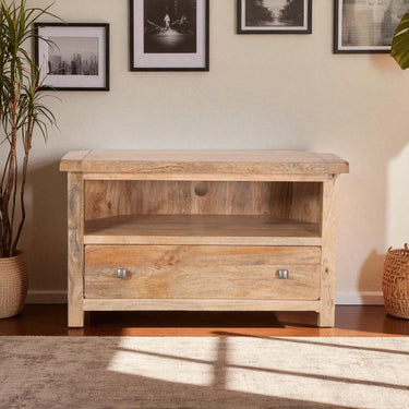 Orwell Mango Wood Corner TV Unit - view 3