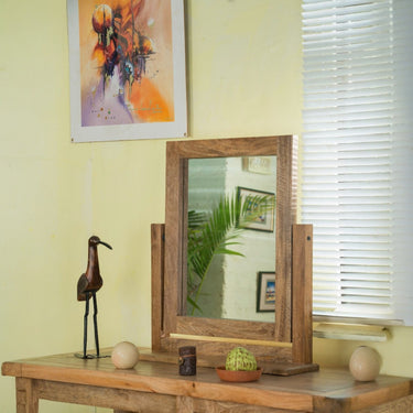 Orwell Mango Wood Dressing Mirror - view 2