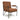 Otis Fabric Armchair - Burnt Orange – angled view