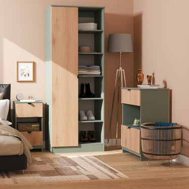 Bola 1 Drawer Bed Side Table With Shelf
