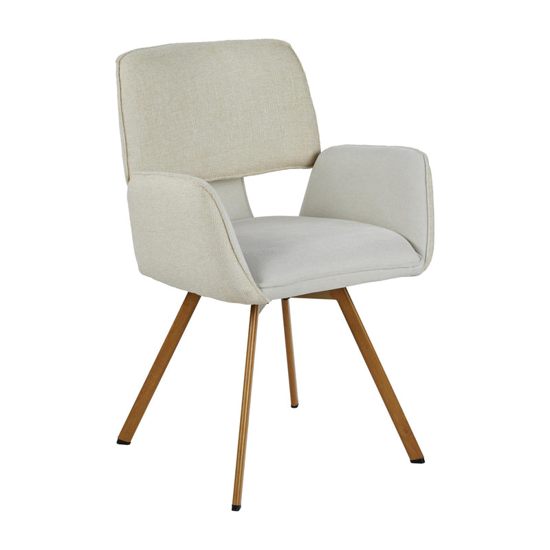 Paloma Fabric Carver Dining Chair - Natural