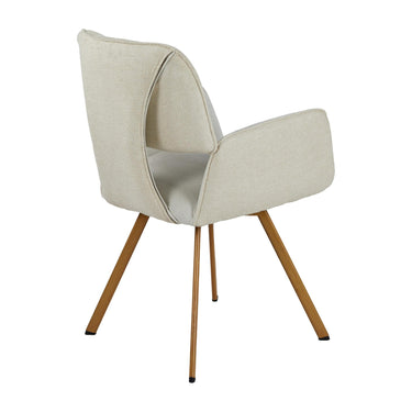 Paloma Fabric Carver Dining Chair - Natural – studio view 2