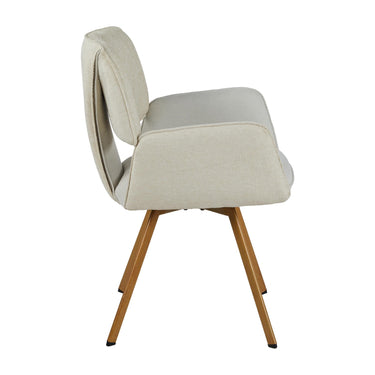 Paloma Fabric Carver Dining Chair - Natural – studio view 3