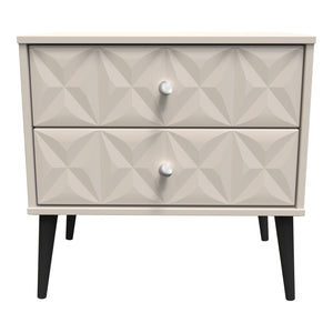 2 Drawer Wide Bedside Cabinet