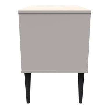 Pixel 2 Drawer Wide Bedside Cabinet in Kashmir Matt, side view