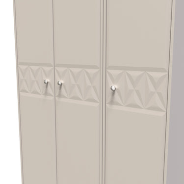 Pixel 3 Door Wardrobe in Kashmir Matt, close-up of the patterned doors