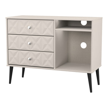 Pixel 3 Drawer Sideboard in Kashmir Matt, angled view