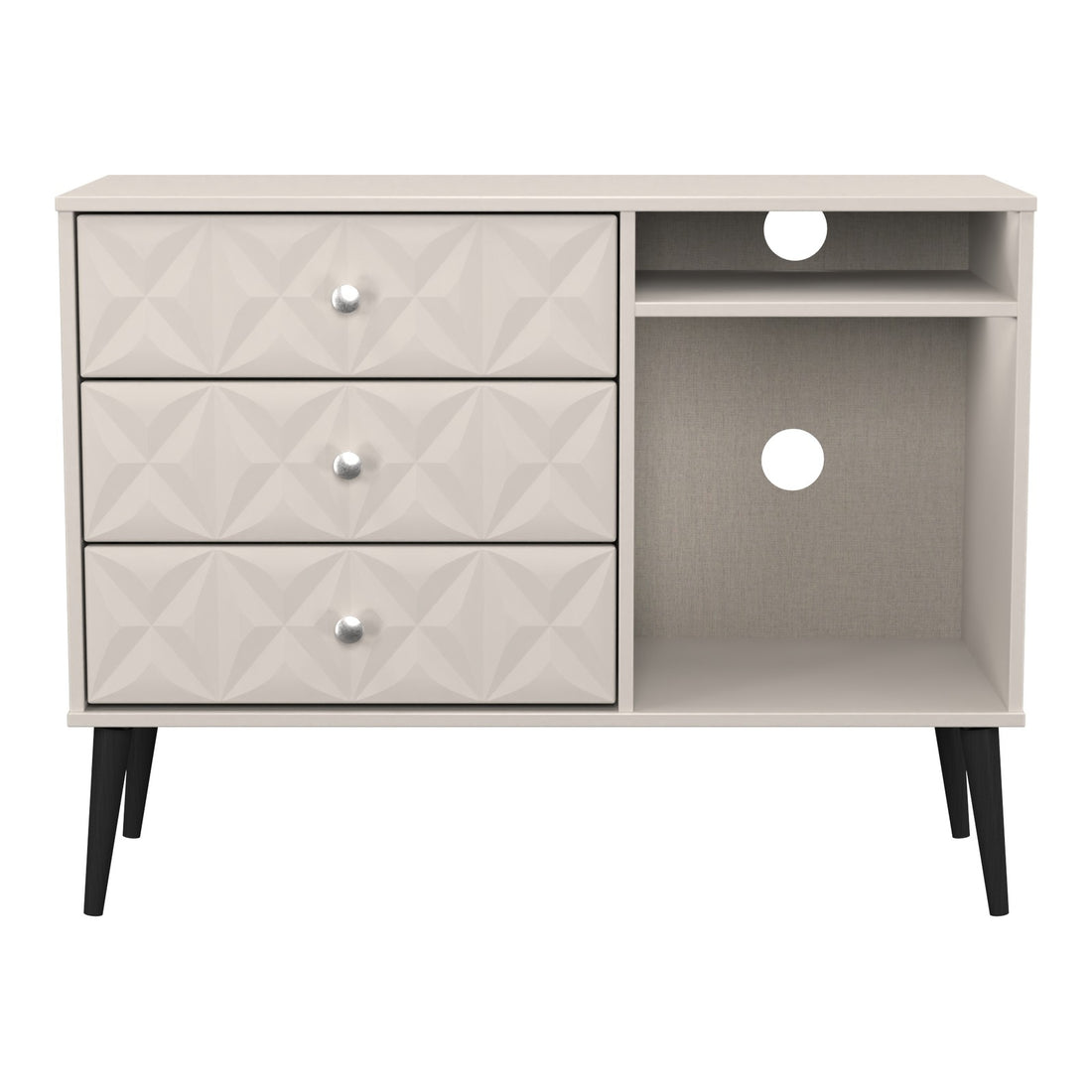 Pixel 3 Drawer Sideboard in Kashmir Matt, front view