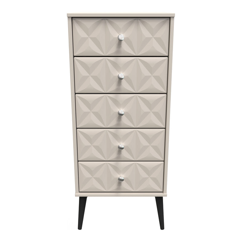 Pixel 5 Drawer Narrow Chest of Drawers
