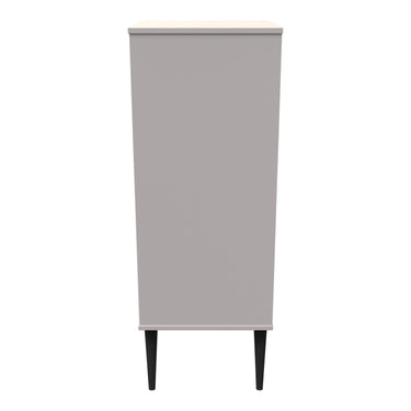 Pixel 5 Drawer Narrow Chest of Drawers in Kashmir Matt, side view