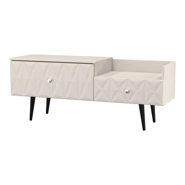 Pixel Split Level TV Unit in Kashmir Matt, angled view