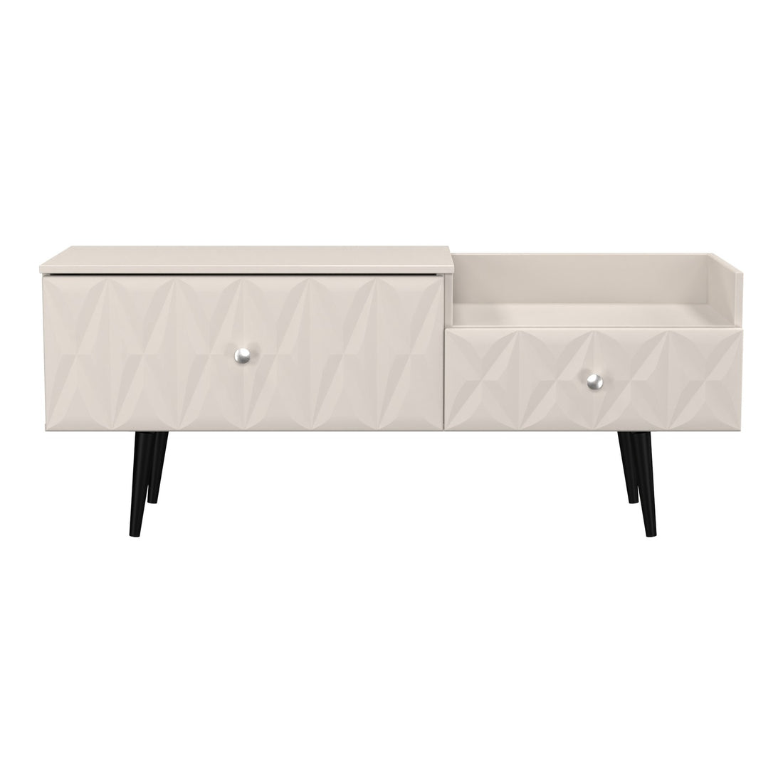 Pixel Split Level TV Unit in Kashmir Matt, front view