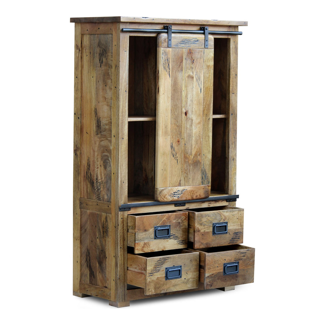 Ranchi Mango Wood Bookcase - 90cm Wide