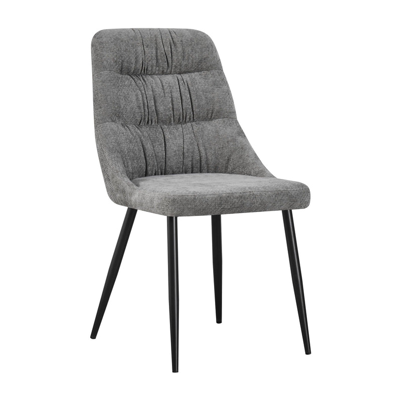 Rhett Chenille Effect Dining Chair - Grey