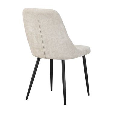 Rhett Chenille Effect Dining Chair - Natural – studio view 2