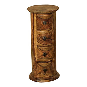 4 Drawer Round Chest