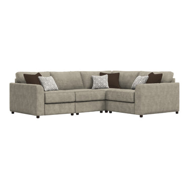 Selby 2 Corner 1 Fabric Sofa in Ravel Dune fabric