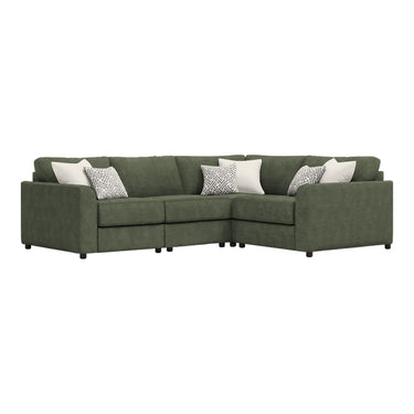 Selby 2 Corner 1 Fabric Sofa in Ravel Forest fabric