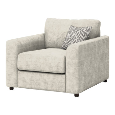 Selby Fabric Arm Chair in Ravel Cream fabric